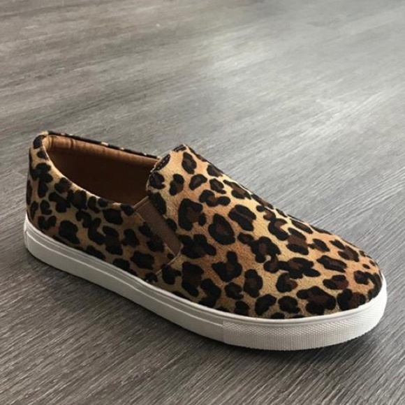 LAST PAIR! Leopard Print Slip On Sneaker - Picture 2 of 2